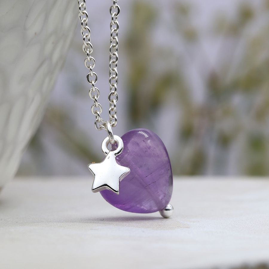 Purple heart sale necklace